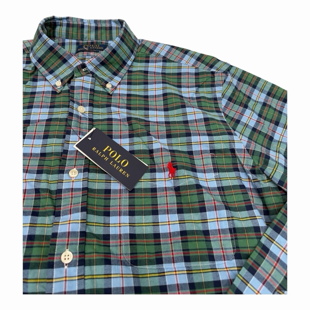 Polo Ralph Lauren Classic Fit‎ Multicolor Plaid Button Down Shirt Long Sleeve XL